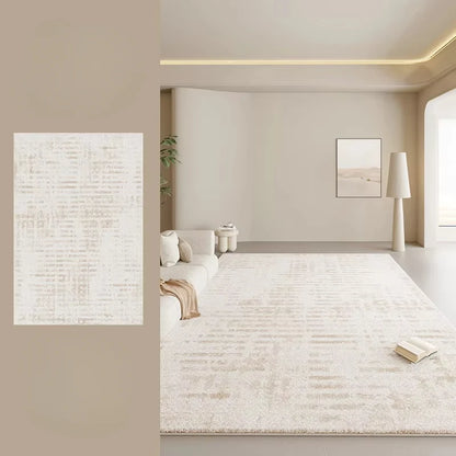 Cream Style Rugs for Bedroom Thick Washable Lounge Floor Mat Large Area Living Room Decoration Plush Carpet Home Fluffy Soft Rug