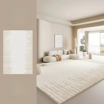 Cream Style Rugs for Bedroom Thick Washable Lounge Floor Mat Large Area Living Room Decoration Plush Carpet Home Fluffy Soft Rug