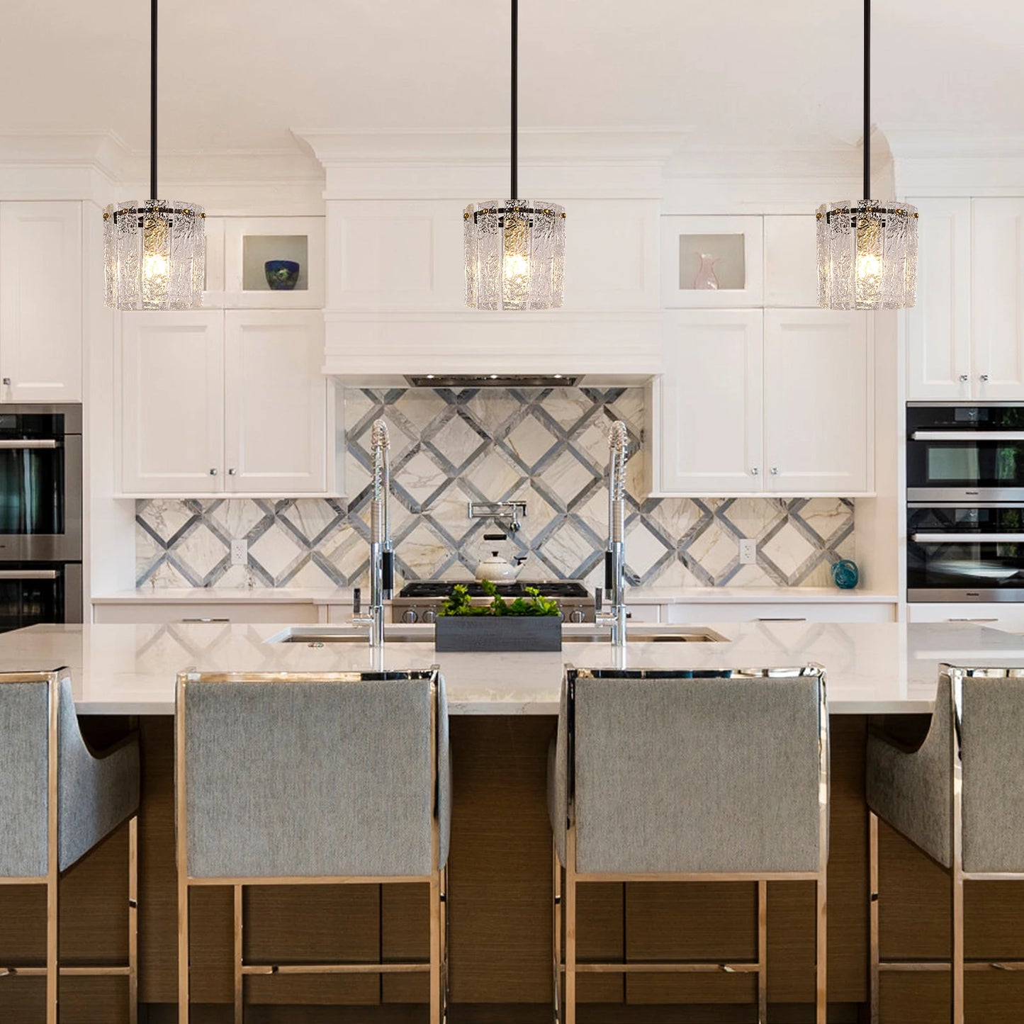 Crystal Glass Pendant Lamp