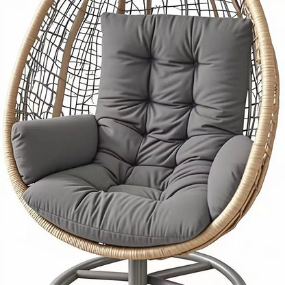Hammock Rocking Chair Cushion Egg-shape  Cushion Available for Garden Living Room Decoration (Without Hanging Basket Seat) Cojin