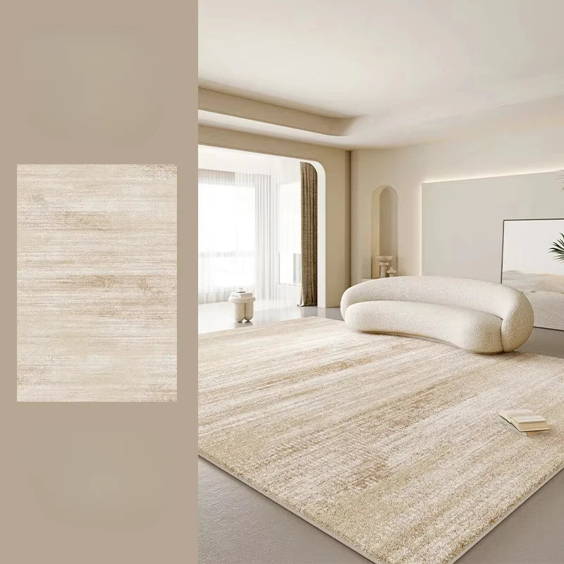 Cream Style Rugs for Bedroom Thick Washable Lounge Floor Mat Large Area Living Room Decoration Plush Carpet Home Fluffy Soft Rug
