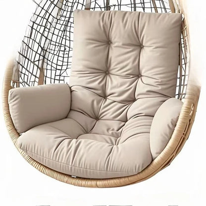 Hammock Rocking Chair Cushion Egg-shape  Cushion Available for Garden Living Room Decoration (Without Hanging Basket Seat) Cojin
