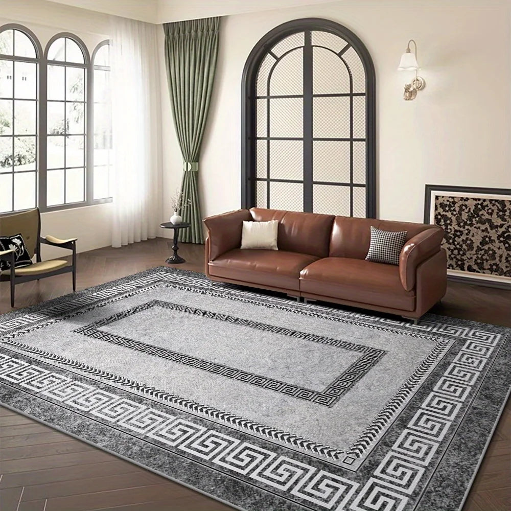 VIKAMA Minimalist And Luxurious Living Room Carpet Abstract Bedroom Rug Dirt-Resistant And Easy To Clean Home Decor Accessory