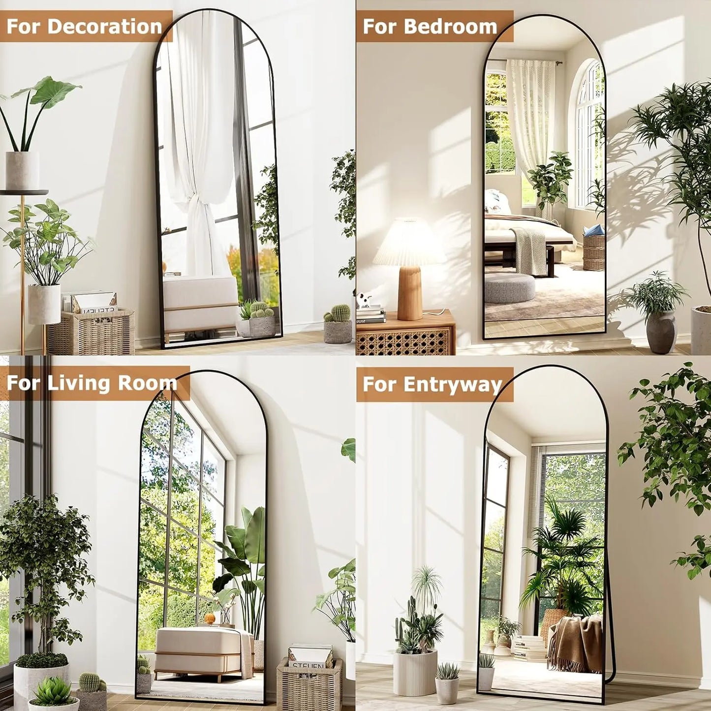 Arched Full-Length Mirror
