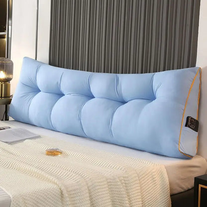 Large Bedside Triangular Pillow for Playing on The Bed Soft Upholstered Removable Washable Pillow for Bedroom Sofa Home Decor