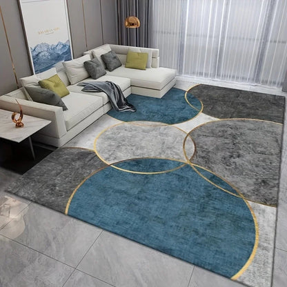 VIKAMA Minimalist And Luxurious Living Room Carpet Abstract Bedroom Rug Dirt-Resistant And Easy To Clean Home Decor Accessory