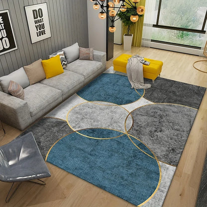 VIKAMA Minimalist And Luxurious Living Room Carpet Abstract Bedroom Rug Dirt-Resistant And Easy To Clean Home Decor Accessory