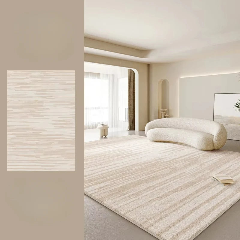 Cream Style Rugs for Bedroom Thick Washable Lounge Floor Mat Large Area Living Room Decoration Plush Carpet Home Fluffy Soft Rug