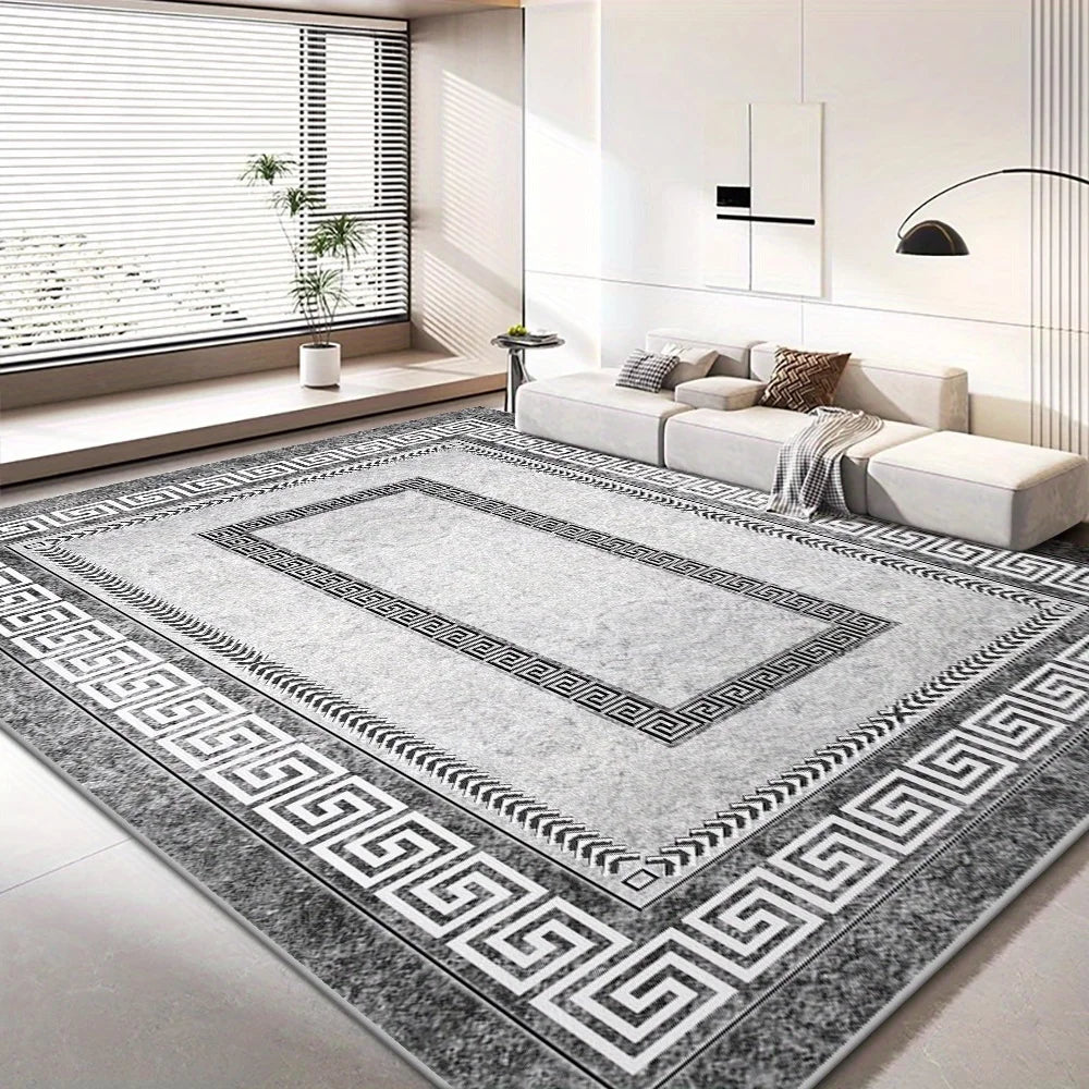 VIKAMA Minimalist And Luxurious Living Room Carpet Abstract Bedroom Rug Dirt-Resistant And Easy To Clean Home Decor Accessory